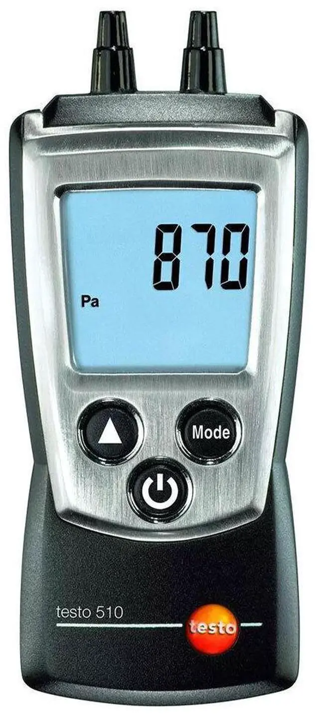 Alt view image 4 of 7 - Testo 510 Digital Manometer I Dual-Port Differential Pressure Meter 0563 0510