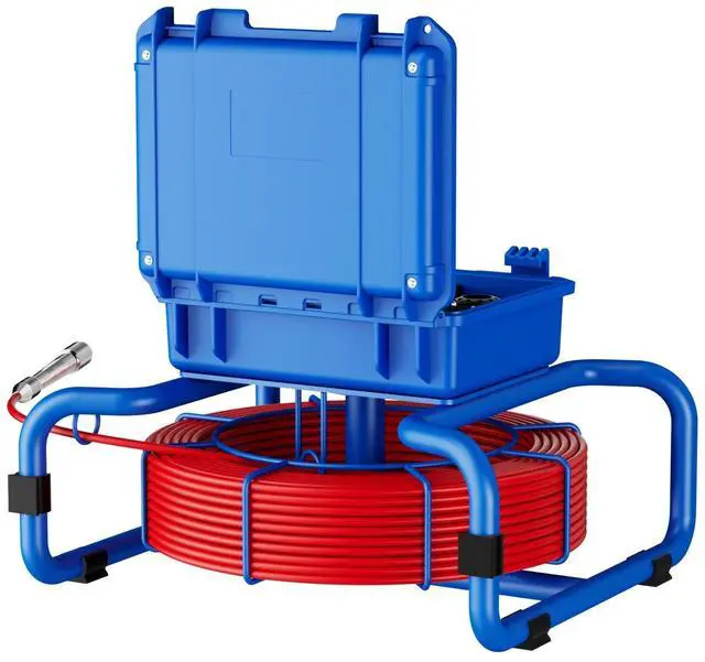 Alt view image 7 of 7 - 7" Sewer Pipe Inspection Video Camera AHD Rec Screen, 23mm Probe, 512Hz, Sapphire Lens, 1080P, 145°, 50m Endo, 4500mAh, 12 LEDs, 16GB, 7mm Cable