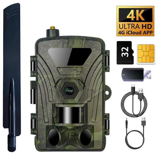 Main image of 4G Hunting camera 4K day and night use wild trail camera with cloud water proof