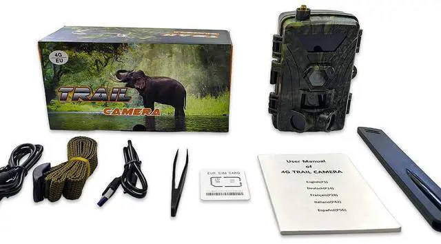 Alt view image 7 of 7 - 4G Hunting camera 4K day and night use wild trail camera with cloud water proof