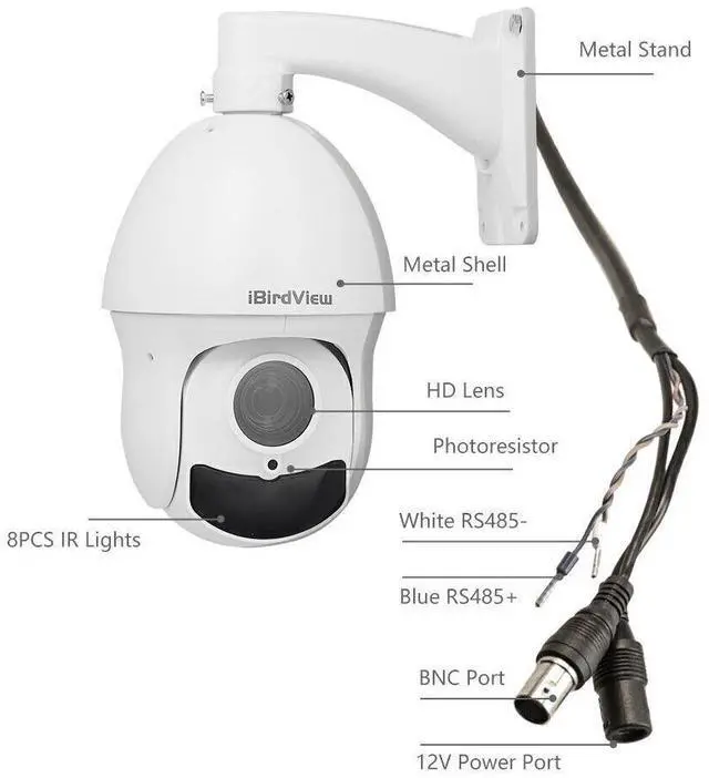 Alt view image 4 of 7 - 2MP 36X Zoom PTZ CCTV Dome Security Camera 4-in-1