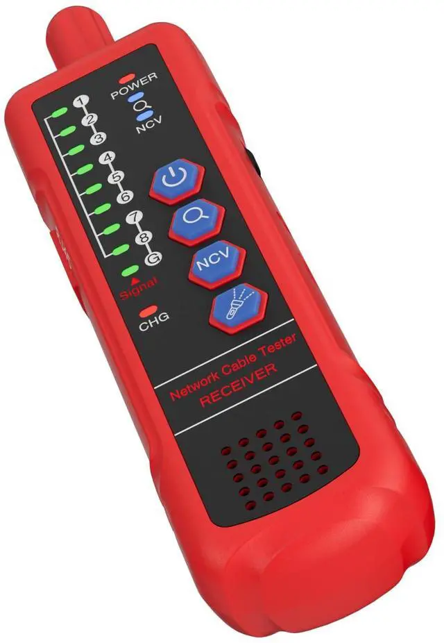 Alt view image 4 of 7 - U830TX840RX Digital Network Tester: RJ11/RJ45/Cat5/6 w/ Port Flashing, NCV Detection & Noise-Free Tech for Electricians/Network Engineers