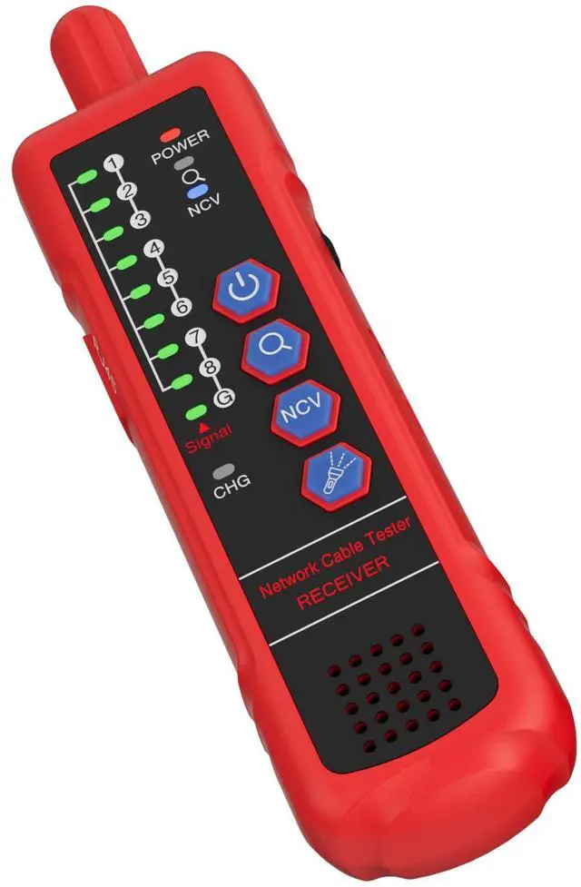 Alt view image 5 of 7 - U830TX840RX Digital Network Tester: RJ11/RJ45/Cat5/6 w/ Port Flashing, NCV Detection & Noise-Free Tech for Electricians/Network Engineers