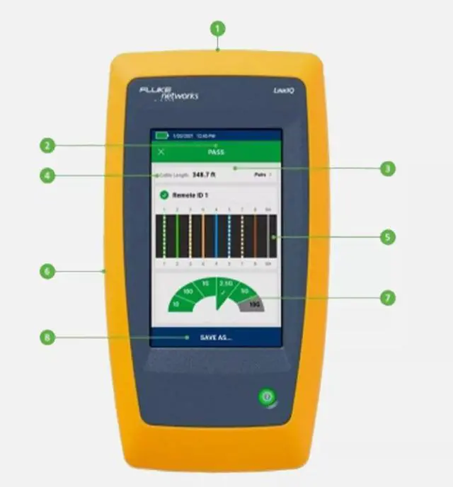 Alt view image 3 of 7 - Fluke Networks LIQ-100-IE LinkIQ Industrial Ethernet Cable+Wi-Fi+Network Tester