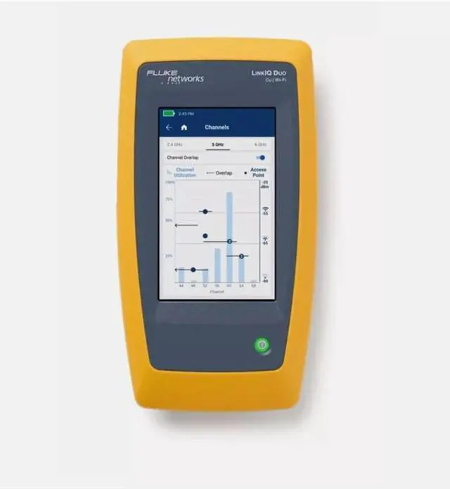 Alt view image 6 of 6 - Fluke Networks LinkIQ Industrial Ethernet Cable Wi-Fi Network Tester LIQ-100-IE