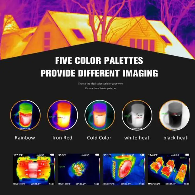 Alt view image 6 of 7 - HT-A10 Infrared Imaging Camera Heating Detector 256X192 Thermal Imager K