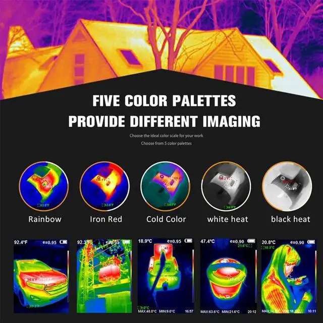 Alt view image 4 of 7 - HTi HT-18 Plus Thermal Camera 256X192 Thermal Imaging Camera IR Resolution 8Hz