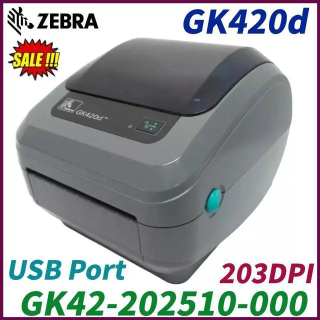 Main image of Ze,br,a GK420D Direct Thermal Barco,de Label Printer GK42-202510-001 203dpi USB