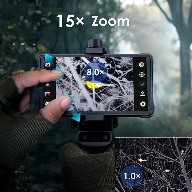 Alt view image 7 of 7 - Thermal Master X3 Thermal Camera Scope 384×288 60Hz 15x Zoom IR Night Vision Camera+Rangefinder