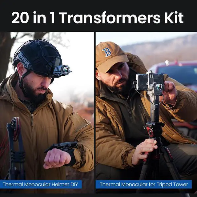 Alt view image 7 of 7 - X3 Thermal Monocular Scope, 384×288 60Hz,15x Zoom Night Vision Thermal Camera Camera+Rangefinder