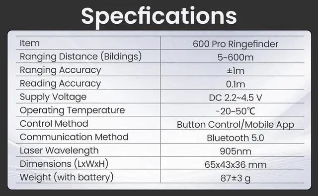 Alt view image 6 of 6 - T2 Max Night Vision Scope Monocular 1600 Yards Thermal Imaging Camera 15X Zoom Rangefinder only