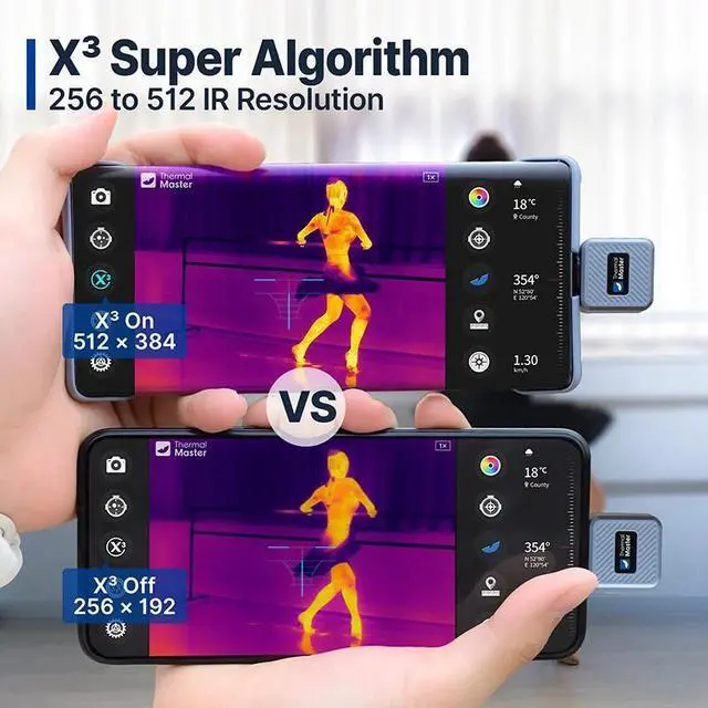 Alt view image 4 of 7 - 50Hz X2 Night Vision to Hunt 15X Zoom Thermal Monocular Imaging Camera Binocular