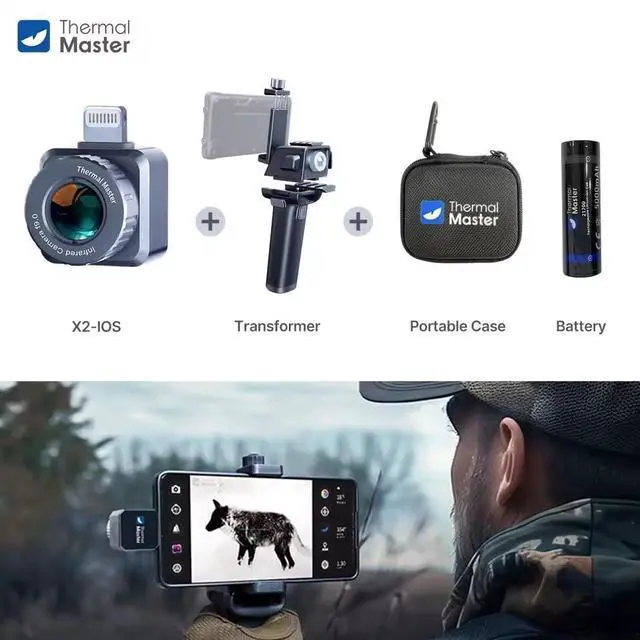 Main image of Thermal Master X2 Thermal Imaging Camera Night Vision Monocular 50Hz, 256×192 iOS kit