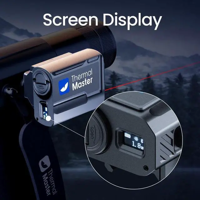 Alt view image 3 of 6 - X2 Thermal Monocular 50Hz Night Vision Telescope Infrared Thermal Imaging Camera Rangefinder only