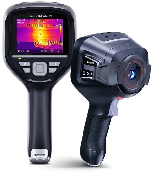 Main image of 512×384 X³ Super Resolution THOR001 Handheld Thermal Camera 550 LED Lamp Laser