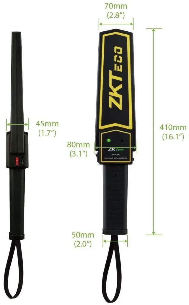 Alt view image 3 of 7 - New ZK-D100S Handheld Metal Detectors Hot Security Detecting