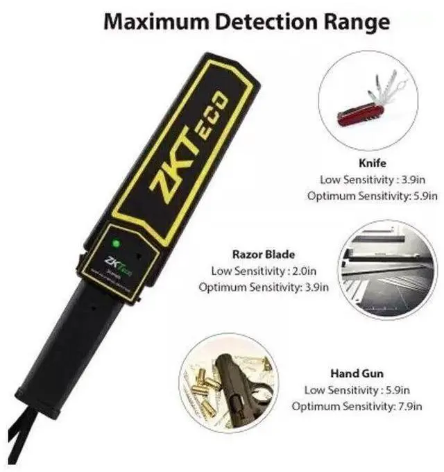 Alt view image 4 of 7 - New ZK-D100S Handheld Metal Detectors Hot Security Detecting