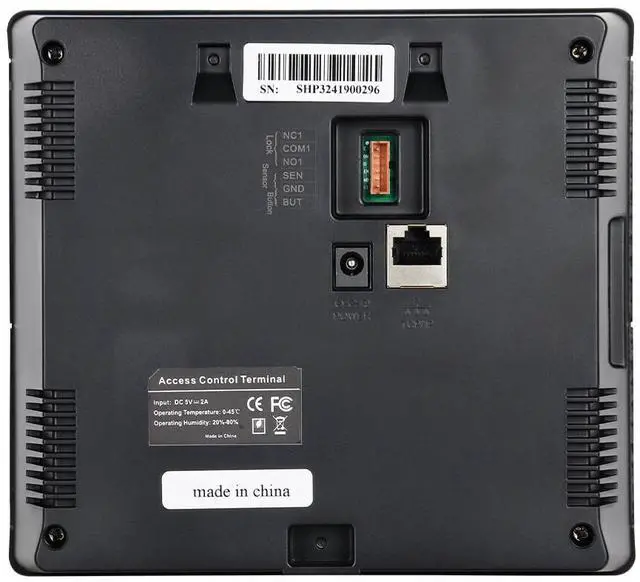 Alt view image 7 of 7 - ZKteco Nface102 IC Card Fingerprint Facial Recognition Time Attendance Machine
