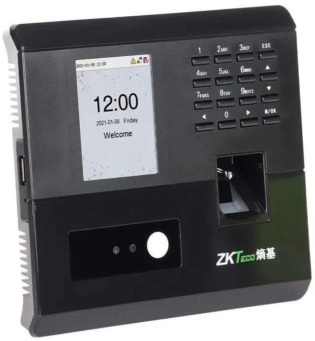 Alt view image 3 of 7 - ZKTeco nFace102 Fingerprint Facial Recognition Time Attendance Control System