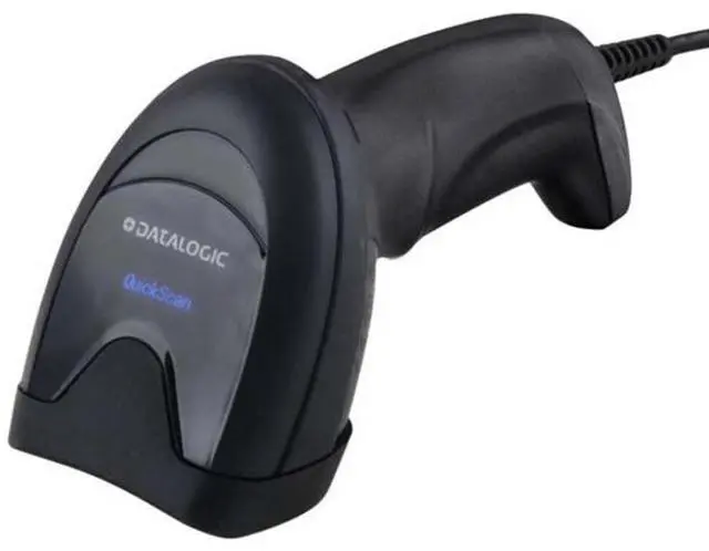 Alt view image 4 of 7 - Da,talogic QuickScan QD2590-BKK1S Handheld 1D 2D Imager Barco,de Scann,er w/ Stand