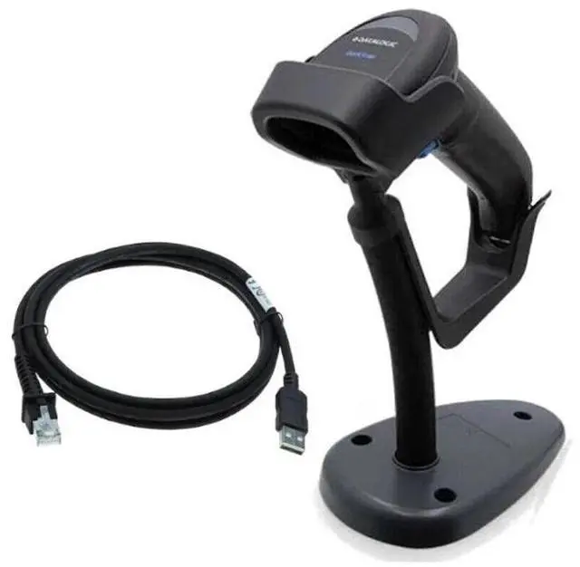 Alt view image 6 of 7 - Da,talogic QuickScan QD2590-BKK1S Handheld 1D 2D Imager Barco,de Scann,er w/ Stand