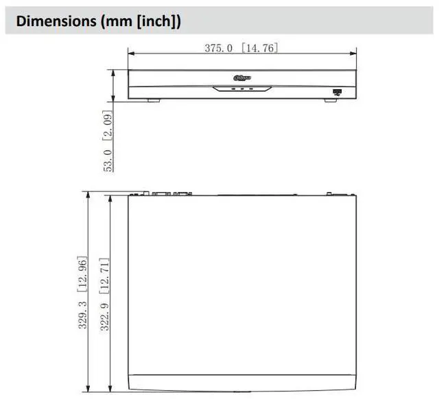 Alt view image 6 of 6 - Da,hu,a NVR2216-16P-I2 16 POE 2SATA 16CH NVR WizSense AI 4K Network Video Recorder