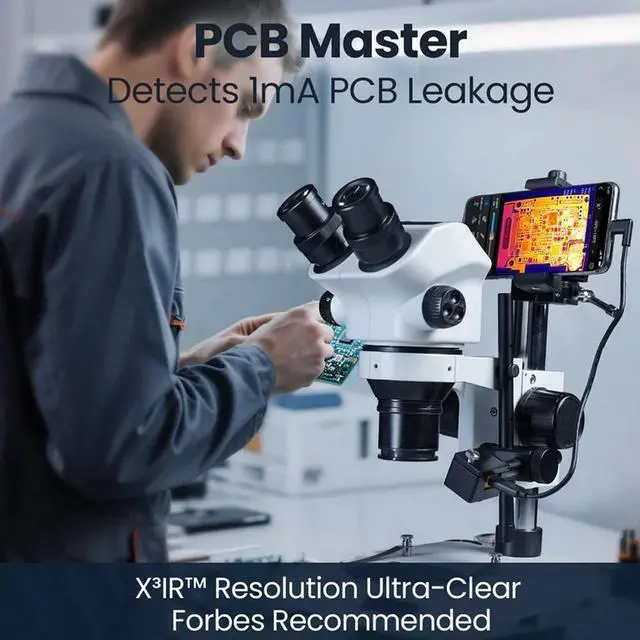 Alt view image 6 of 7 - Thermal Master P3 PCB Thermal Camera 512×384 X³ IR 15X Zoom For Android & iOS