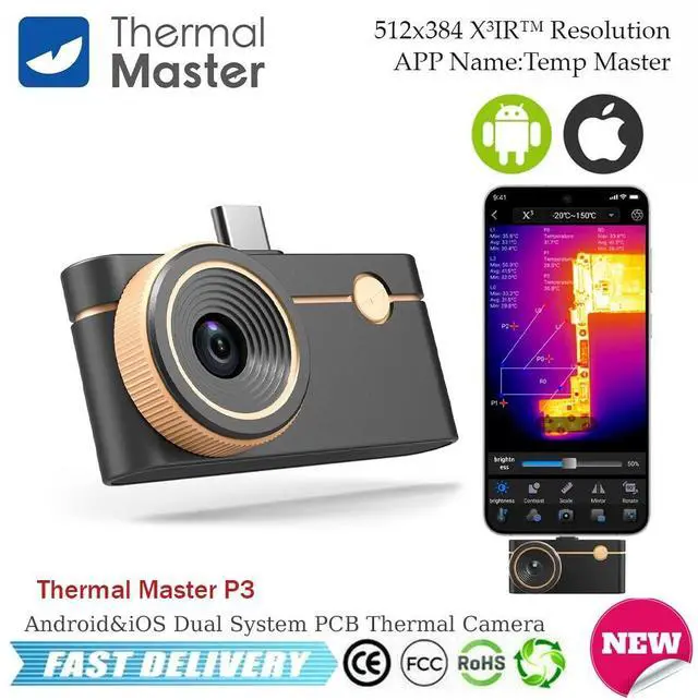 Thermal Master P3 Thermal Camera For Android&iOS Phone 512×384 X³