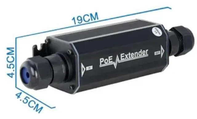 Alt view image 3 of 4 - Gigabit PoE Extender Outdoor IP66 Waterproof, 10/100/1000Mbps 1CH PoE Repeater