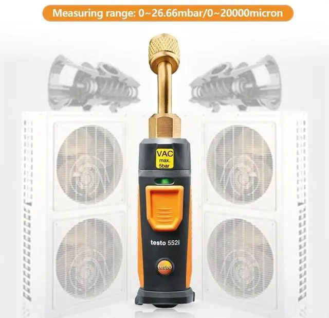Alt view image 4 of 7 - Testo 557s Smart Digital Manifold Kit with wireless temperature and vacuum probe