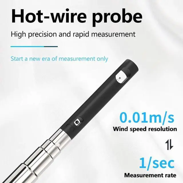 Alt view image 4 of 7 - Testo 405i Hot-wire Bluetooth Anemometer Wireless Smart Probe