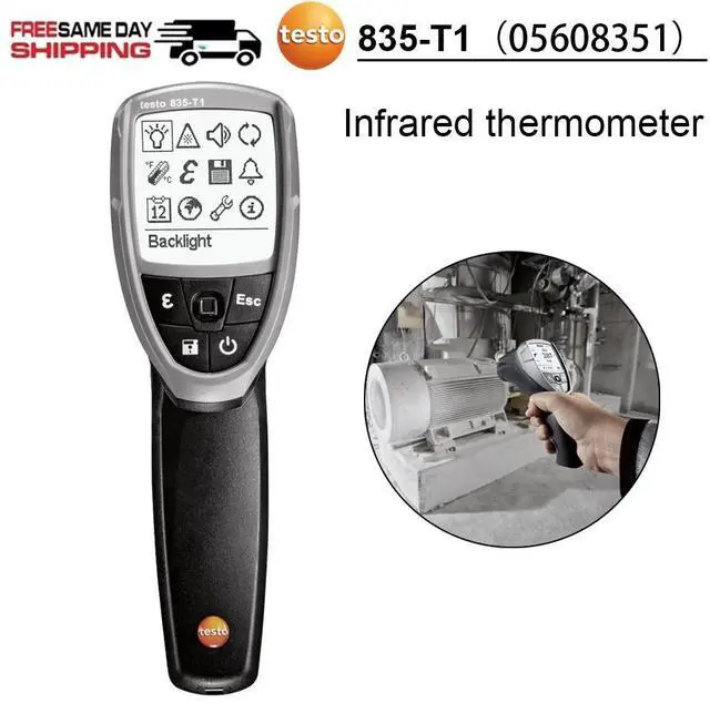 Main image of Testo 835-T1 Infrared Thermometer Laser Temperature IR Measurement up to 600 °C