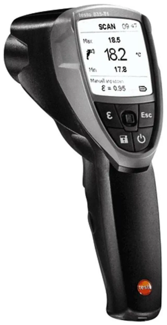 Alt view image 3 of 5 - Testo 835-T1 Infrared Thermometer Laser Temperature IR Measurement up to 600 °C