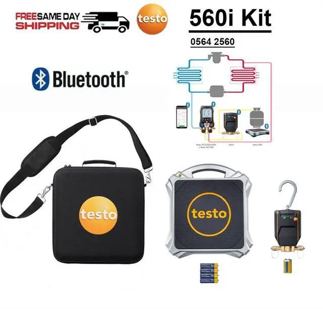 Main image of testo 560i Kit - Digital Refrigerant Scale and Intelligent Valve with Bluetooth