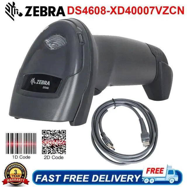 Main image of Ze,bra DS4608-XD40007VZCN Corded 1D/2D Barco,de Scann,er Reader Handheld +USB Cable