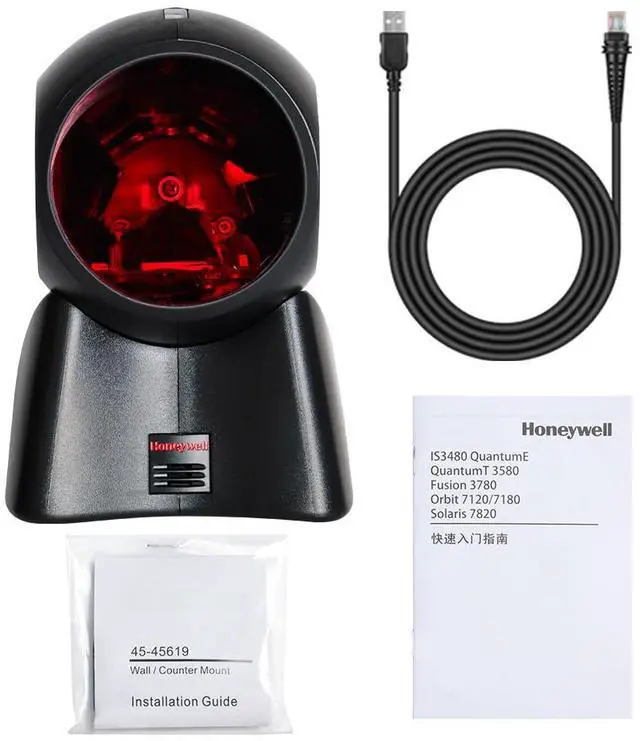 Alt view image 7 of 7 - Hon,eywell Orbit MK7120-31A38 USB Omnidirectional Laser Barco,de Scann,er