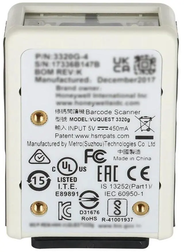Alt view image 4 of 7 - Hon,eywell 3320G-4USB-0-N VuQuest 3320g Hands-Free 1D & 2D USB Barco,de Scann,er US