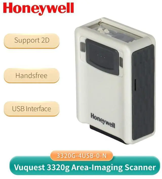 Main image of Hon,eywell VuQuest 3320G 3320G-4USB-0-N Hands-Free 2D Barco,de Scann,er +USB Cable