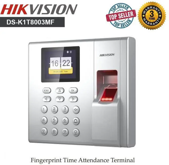 Main image of DS-K1T8003MF 2.4-inch LCD Fingerprint Time Attendance Terminal IP Access Control