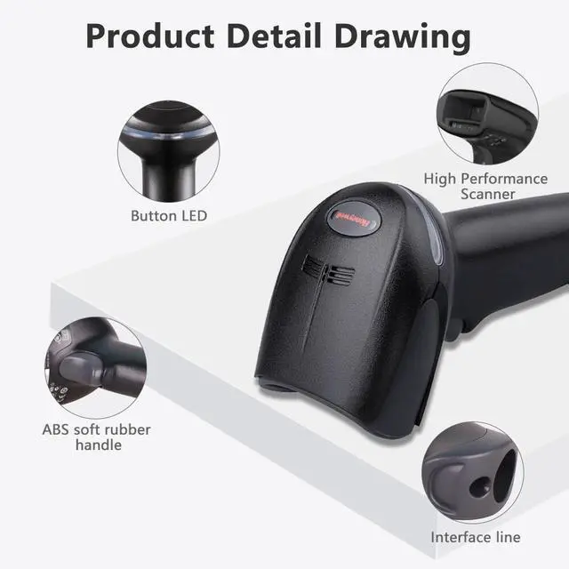 Alt view image 7 of 7 - Hone,ywell 1900GSR-2USB 2D Area-Imaging USB Handheld Barco,de Scann,er With Cable