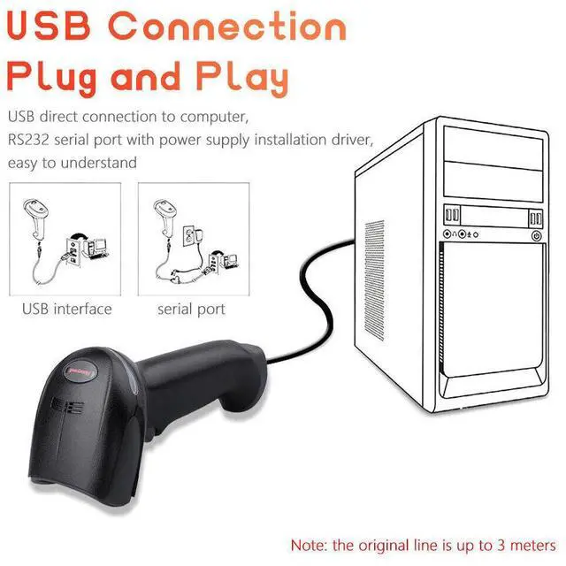Alt view image 4 of 7 - Hon,eywell 1900GHD-2USB High-Density 2D USB Handheld Barco,de Scann,er w USB Cable
