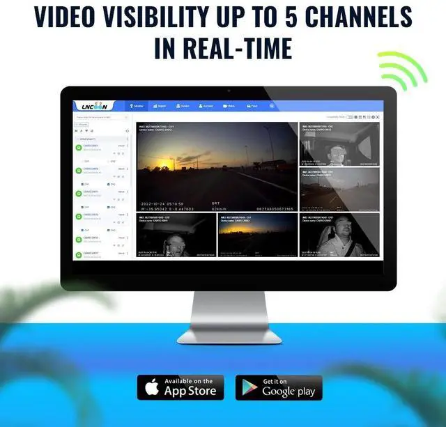 Alt view image 3 of 7 - JIMIIOT JC450 Pro 4G Car Camera 4 Cameras Live Video GPS Tracking WiFi DVR Recorder JC450Pro+CI02+CE01-3 cameras No Card