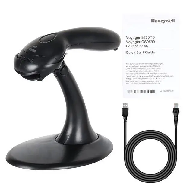 Alt view image 7 of 7 - Lot 5x Ho,ney,well Voyager MK9520-32A38 Handheld Barco,de Scann,er with USB Cable US