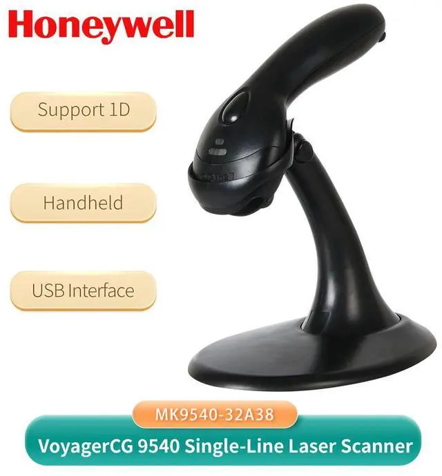 Alt view image 2 of 7 - Hon,eywell Voyager MK9540-32A38 Handheld Barco,de  Scann,er Reader USB Kit w/ Stand
