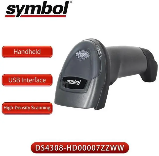 Alt view image 2 of 7 - Sym,bol DS4308-HD00007ZZWW 2D High Density Handheld Barco,de Scann,er w/ USB Cable