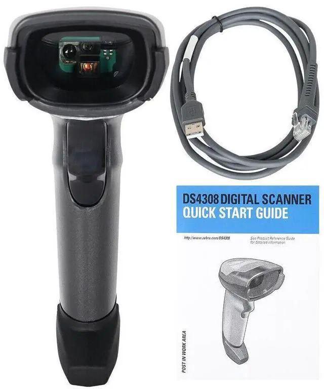 Alt view image 7 of 7 - Sym,bol DS4308-HD00007ZZWW 2D High Density Handheld Barco,de Scann,er w/ USB Cable