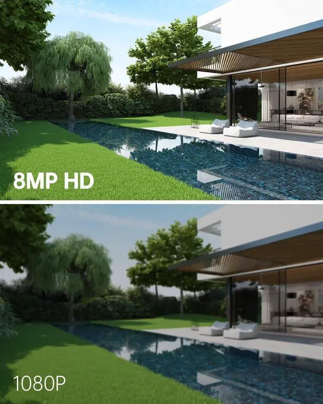 Alt view image 3 of 7 - Hi,kvision 4K 8MP AI Smart Hybrid Light ColorVu 3.0 IP Camera DS-2CD2387G3-LI2UY