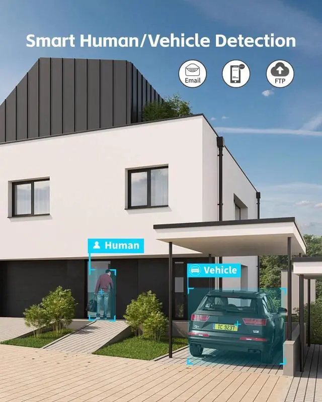 Alt view image 4 of 7 - Hi,kvision 4K 8MP AI Smart Hybrid Light ColorVu 3.0 IP Camera DS-2CD2387G3-LI2UY