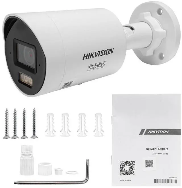 Alt view image 7 of 7 - Hi,kvision DS-2CD2087G3-LI2UY/SRB 4K 8MP ColorVu 3.0 PoE 2-Way Audio IP Camera