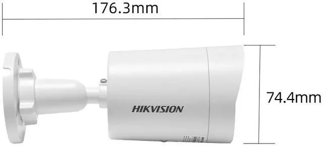 Alt view image 6 of 7 - Hi,kvision DS-2CD2087G3-LI2UY/SRB 4K 8MP ColorVu 3.0 PoE 2-Way Audio IP Camera